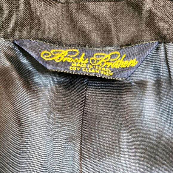 Brooks Brothers Brooksease Wool Blazer Mens Navy Blue Size 44L - Picture 4 of 7